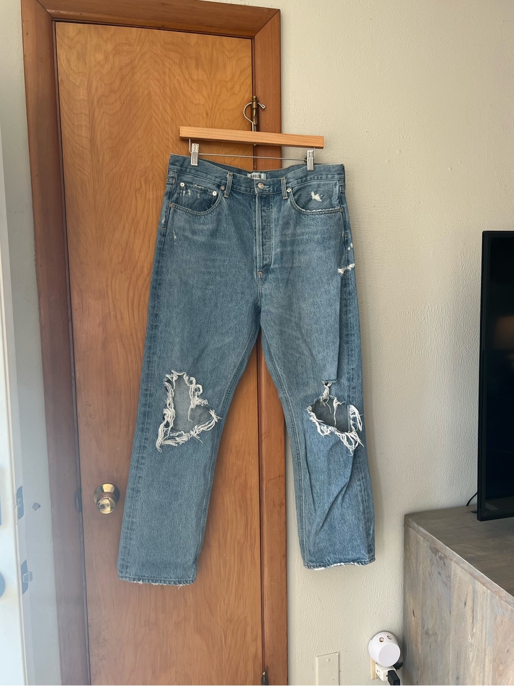 Agolde 90’s Mid Rise Loose Fit Jean in Fallout